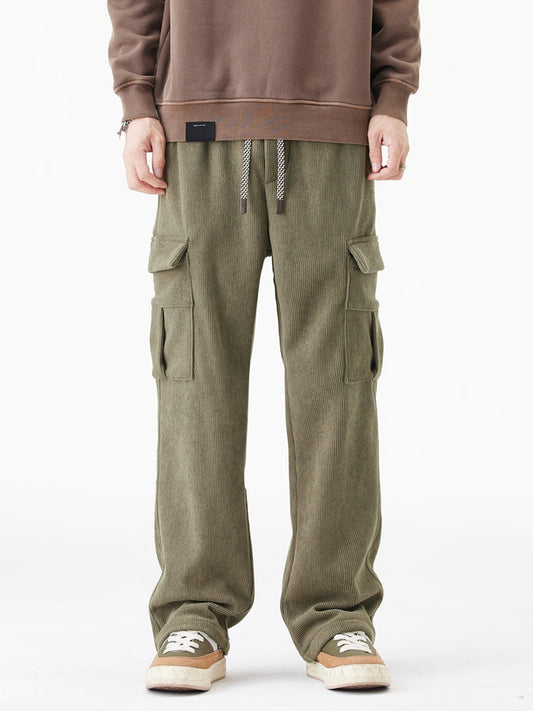 Leo | Woolen Corduroy Cargo Pants