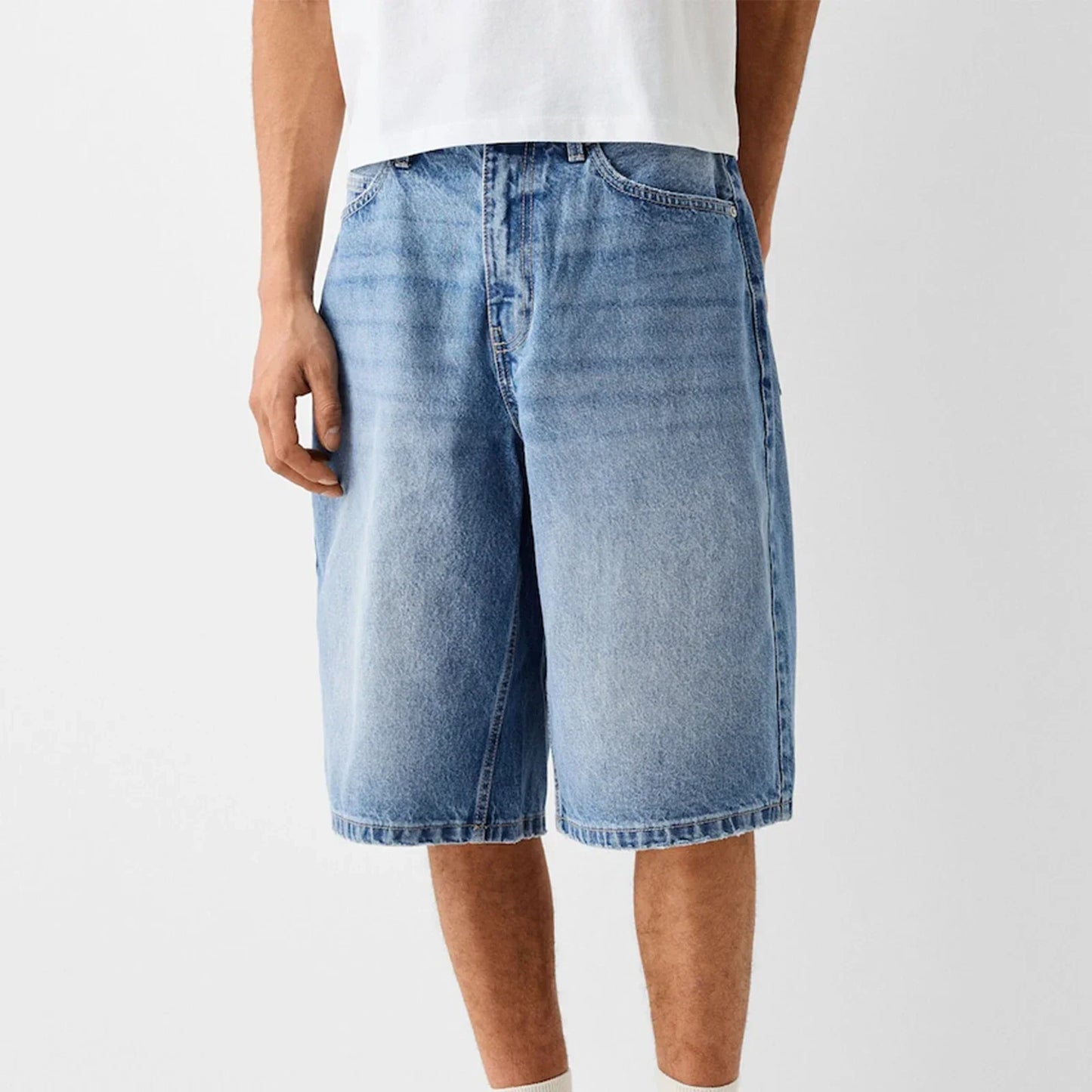 Mason Denim Wide Leg Shorts