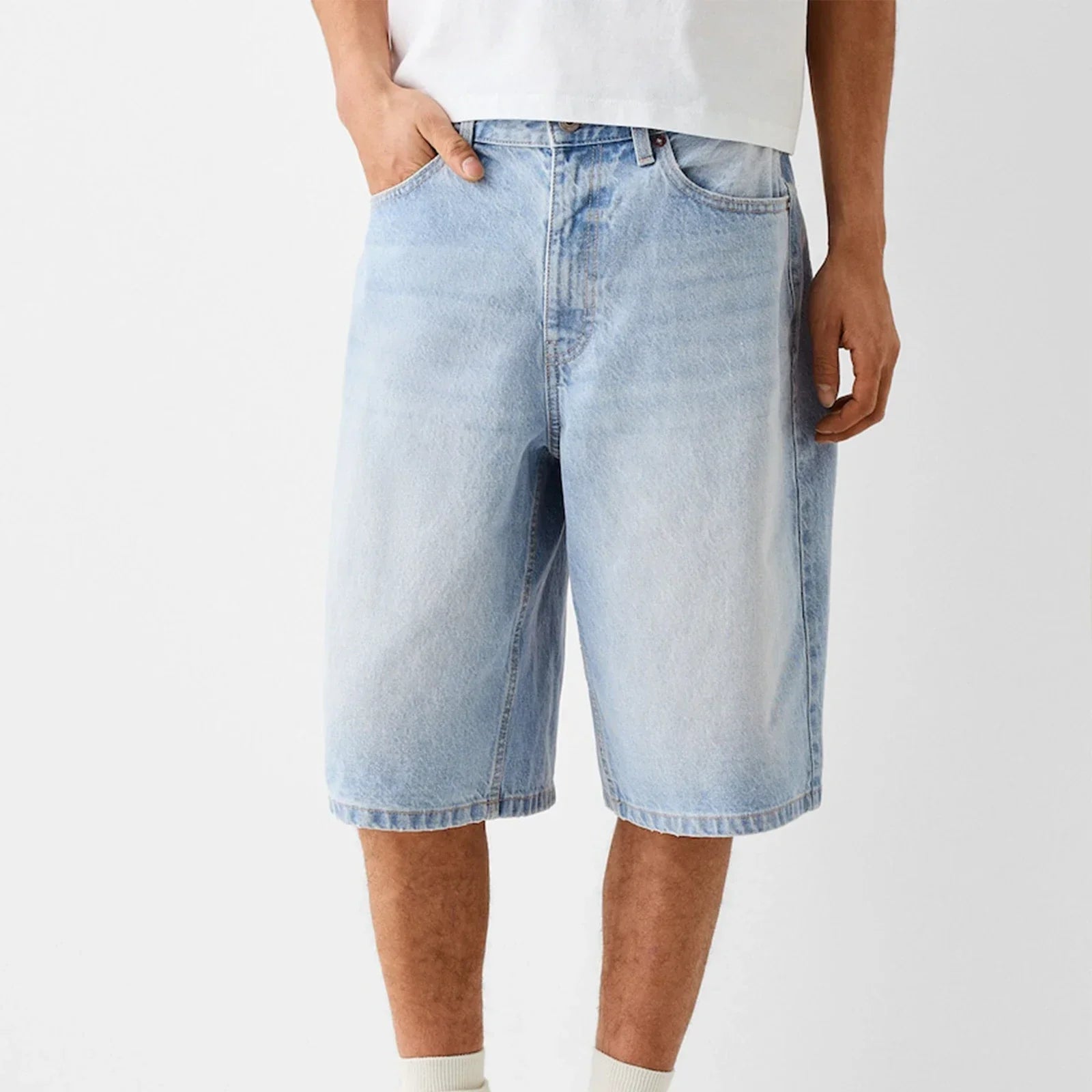 Mason Denim Wide Leg Shorts
