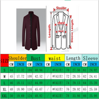 Autumn/Winter Men's Solid-Colour Wool-BlendJacket European Sizing FashionableStand Collar Non-IronTrendyBusiness-CasualOuterwear