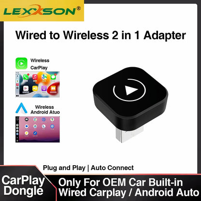 DriveLink™ Pro Wireless CarPlay & Android Auto Adapter