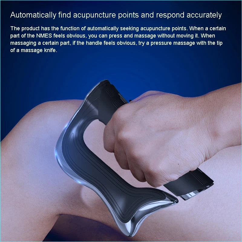 Electric Fascia Gun Electric Muscle Stimulation Massage Muscle Relax Electric Scraping Fascia Knife Muscle Massager