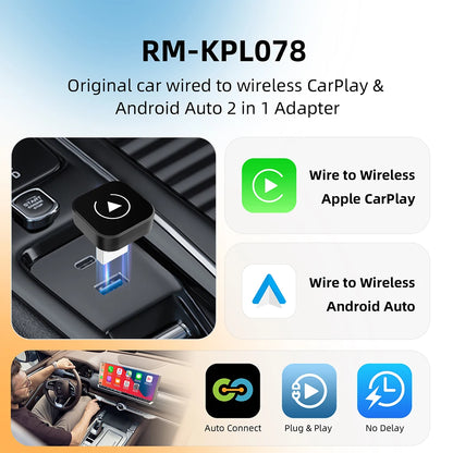 DriveLink™ Pro Wireless CarPlay & Android Auto Adapter