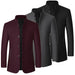 Autumn/Winter Men's Solid-Colour Wool-BlendJacket European Sizing FashionableStand Collar Non-IronTrendyBusiness-CasualOuterwear