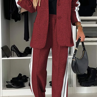 Women's Lapel Long Sleeve Casual Suit