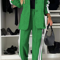 Women's Lapel Long Sleeve Casual Suit