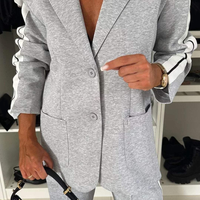 Women's Lapel Long Sleeve Casual Suit