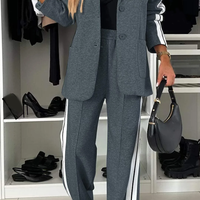 Women's Lapel Long Sleeve Casual Suit