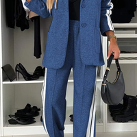 Women's Lapel Long Sleeve Casual Suit